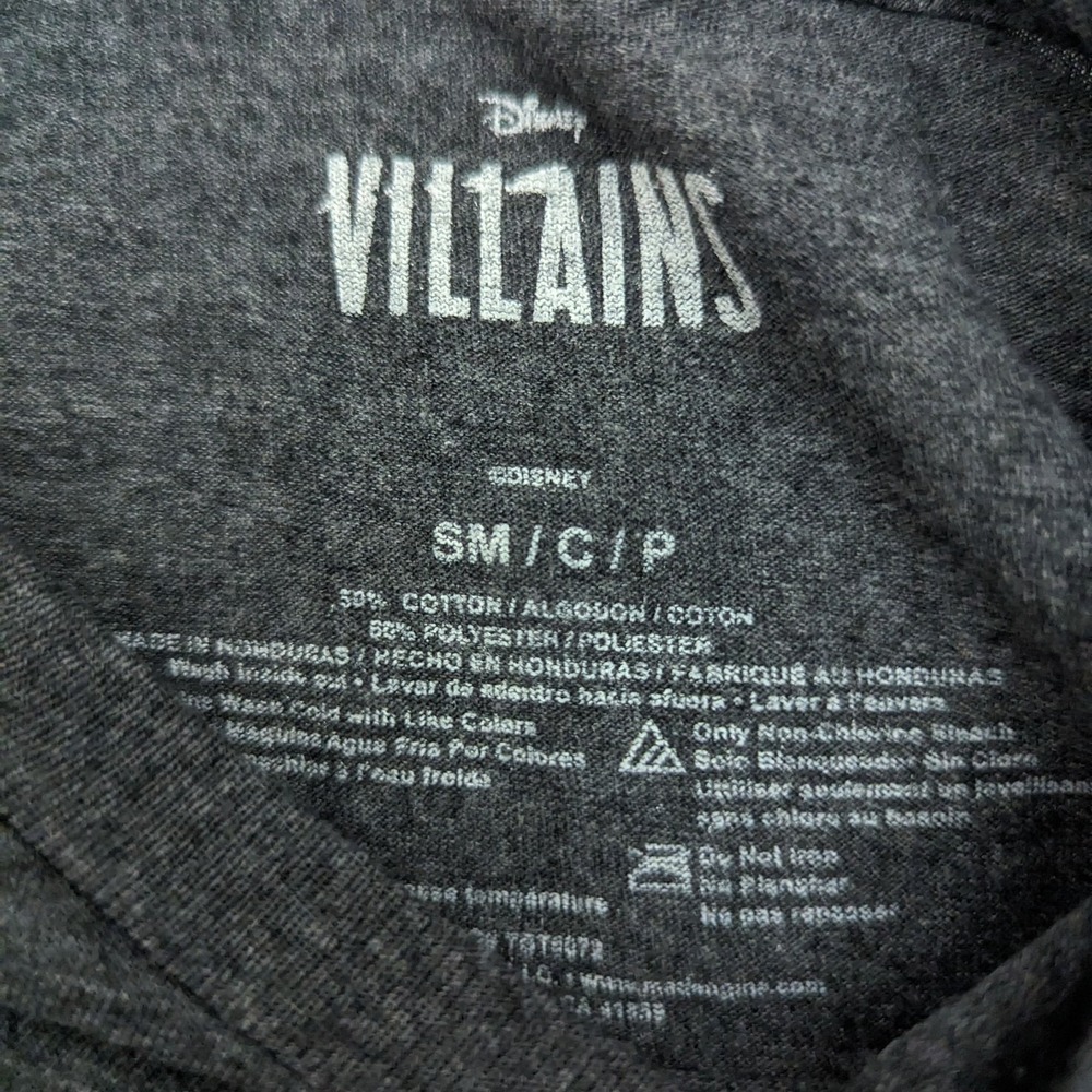 Disney Villains Group Collage Graphic T-Shirt‎ Heather Gray - Picture 2 of 2
